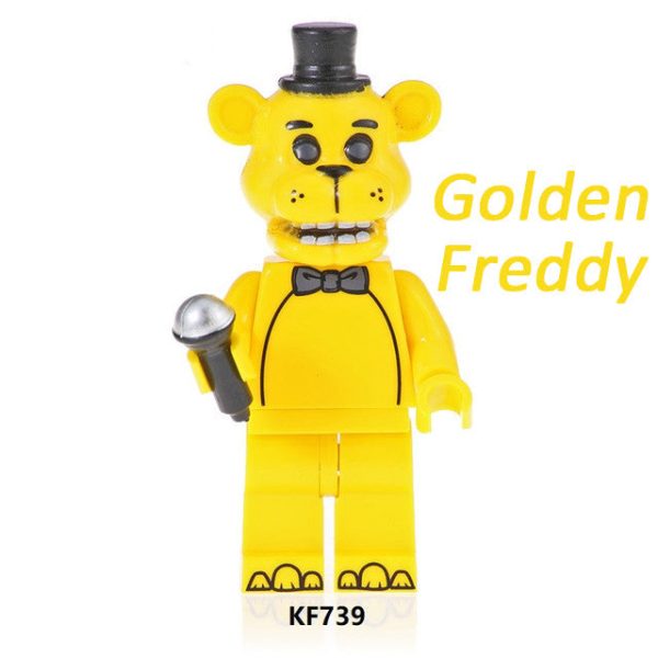 Golden Freddy Five Nights At Freddy Lego Compatible Minifigures