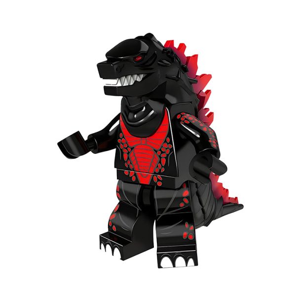 Black and Red Godzilla Lego Compatible Minifigures