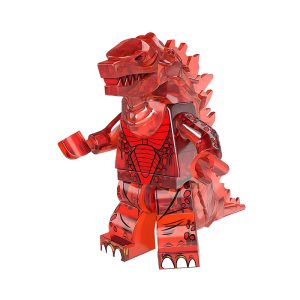 Transparent Orange Godzilla Lego Compatible Minifigures