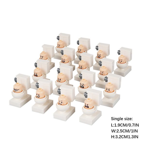 Toilet Man Skibidi Toilet Characters Figure Building Blocks Toys Set